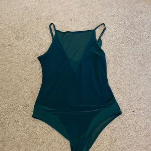 mesh cut out forever 21 bodysuit